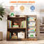 Bibliothèque standard pour enfants, tablette de rangement Montessori pour livres, idéale pour la chambre d'enfant ou la crèche.-631736084-631736086