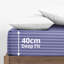 Spevek Soft & Cozy 40cm Extra Deep Pocket Microfiber Striped Fitted Sheet-289824149-289980691