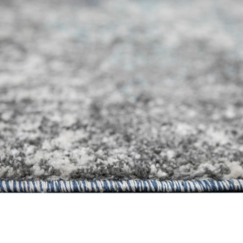 Tapis bleu / gris Metis, Rectangle 2 pi x 3 pi