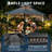 8x5 Grill Gazebo with Adjustable Dual Side Awnings, 2-Tier BBQ Shelter with Shelves Hooks LED Lights Ceiling Hook, Steel Frame BBQ Canopy, Gray-125976693
