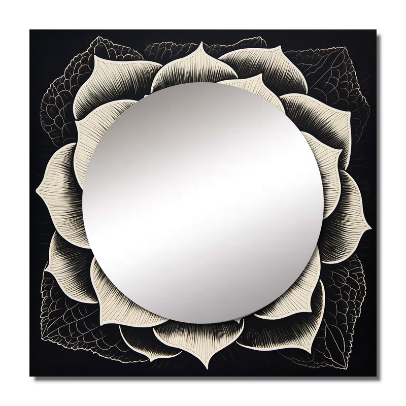 Pudlo - Succulent miroir mural pour salle de bain, 29 po x 29 po