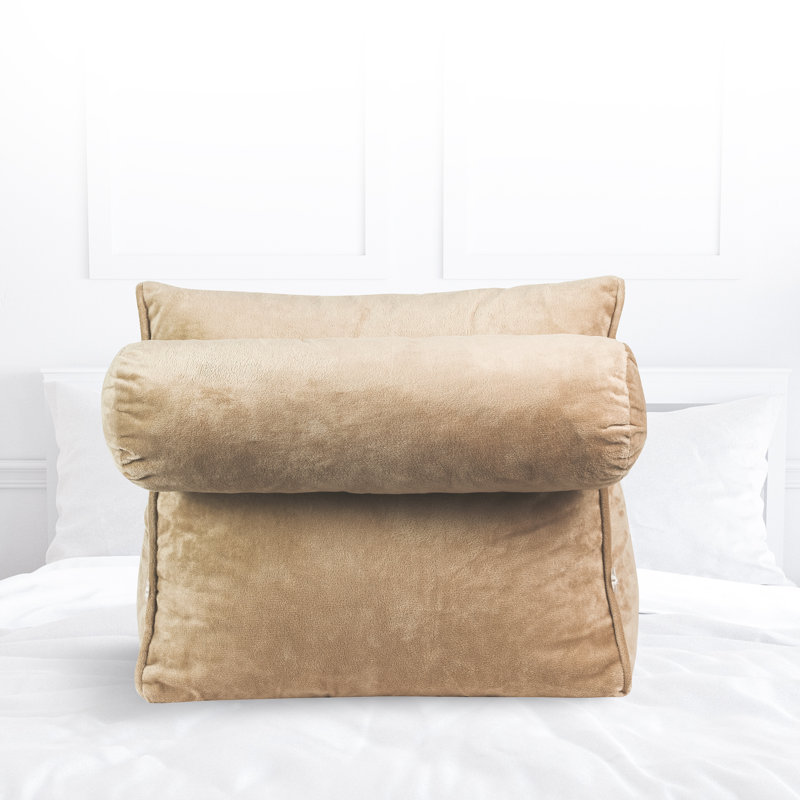 Velour Throw Pillow, Taupe
