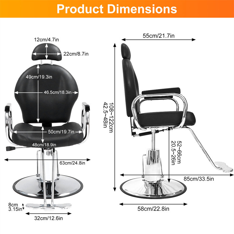 Fauteuil de coiffeur tout usage