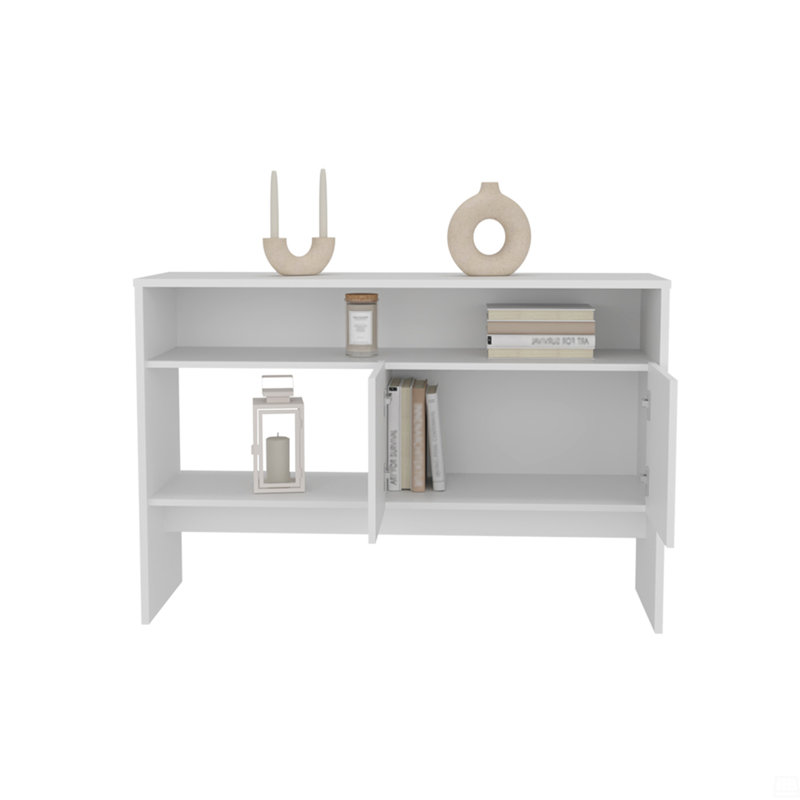 Console à mi-chemin, salon, Blanc