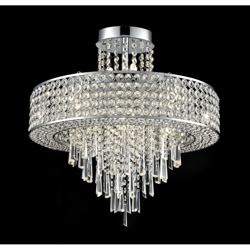 Crystal Semi Flush Mount