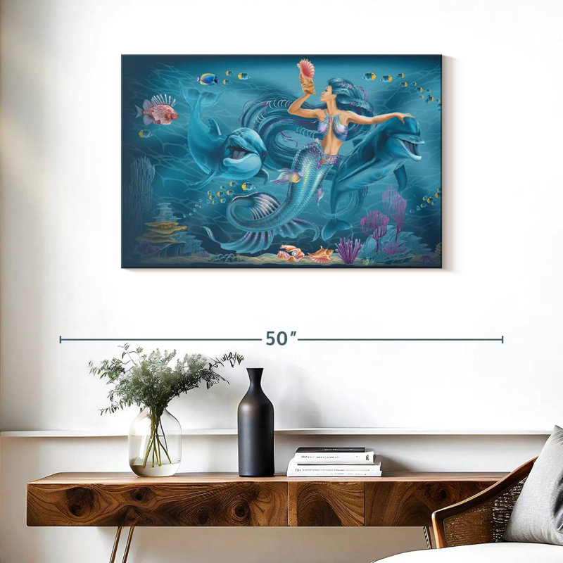 Kelan Singing Mermaid, 24" H x 36" W