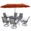 Ensemble repas avec chaises pivotantes Alyah