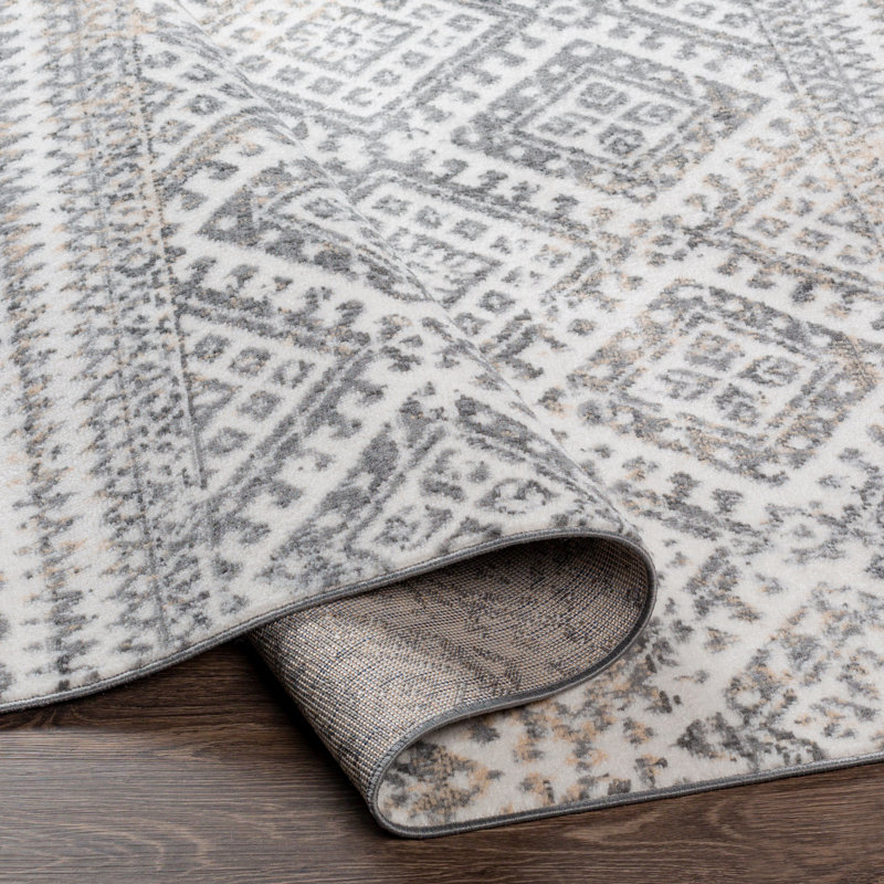 Lipson Geometric Indoor Rug, Rectangle 6'7" x 9'