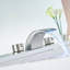 Robinet de lavabo de salle de bain surdimensionné avec robinet à cascade et robinets de mélangeur à 3 trous en laiton massif-57686327