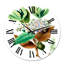 Vintage Plant Life XXV III - Horloge murale traditionnelle-60280924