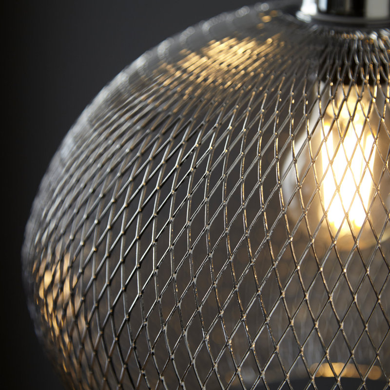 1 - Light Pendant, Polished Chrome Plate