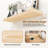 Rustic Solid Pine Wood Floating Shelves, Wall-Mounted Shelf Set Of 2 For Storage And Decor, 16"W X 7"D, Natural Unfinished