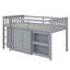 Lit mezzanine simple avec armoire à tiroirs et bureau coulissant pratique-1363575029