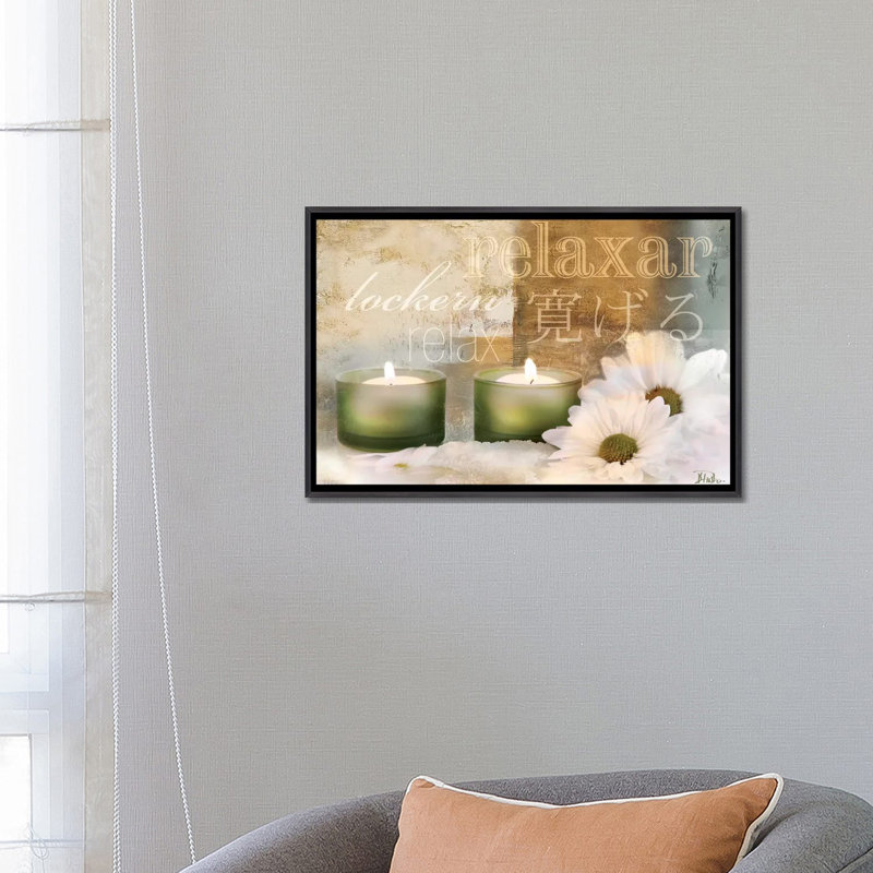 "Relaxation I" par Patricia Pinto, impression d’art graphique, Pas de tapis, H 18 po x l 26 po x P 1,5 po