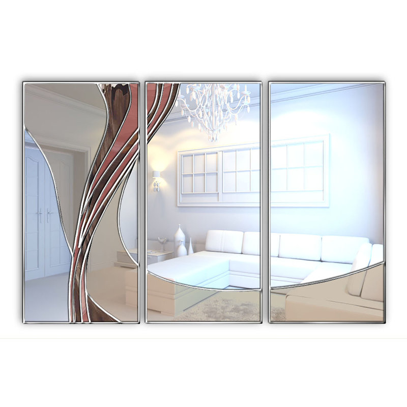 Iserman Flat Wall Mirror, Brown