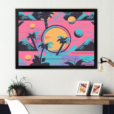 80"S Palm Tree Pop Art " 80's Palm Tree Pop Art "