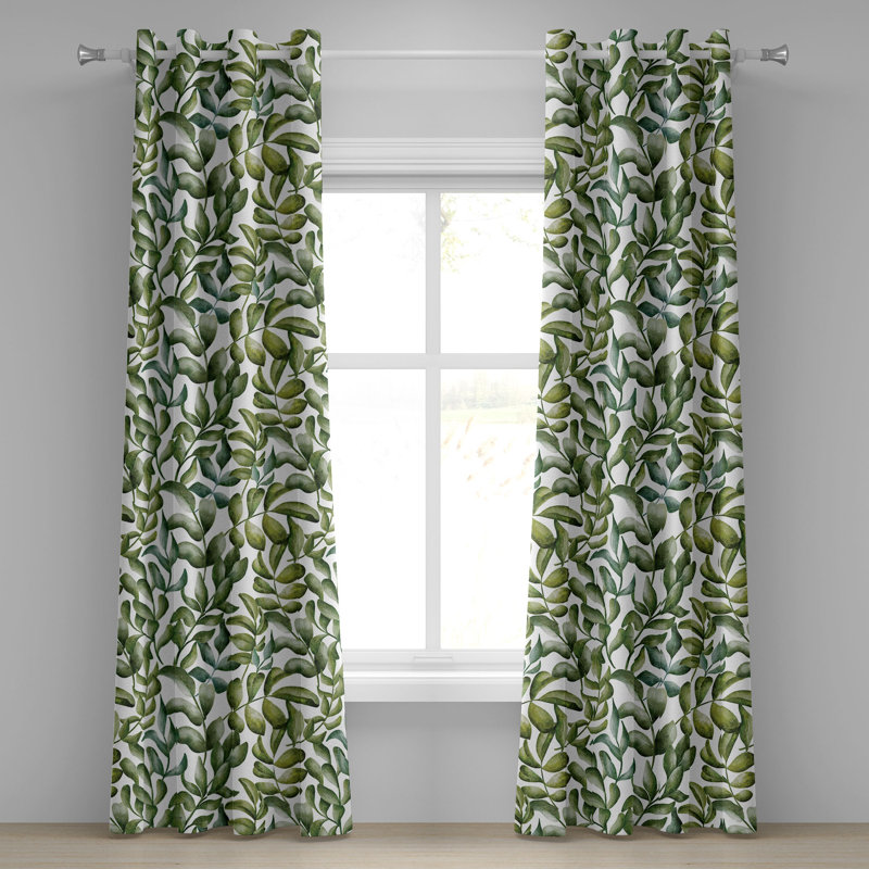 Semi Sheer Curtain Pair