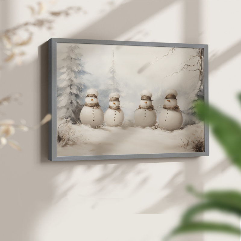Art de Noël - DCCDXL - Reproduction encadrée - Restickable, H 22 po x l 28 po, Gris