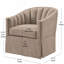 Fauteuil d'appoint pivotant à jupe-241992966