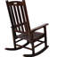 Chaise berçante brune pour intérieur et extérieur, siège surdimensionné, large et confortable-1266921775