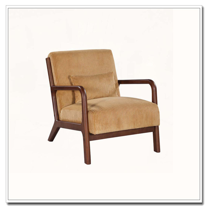 Chaise longue en bois, Jaune