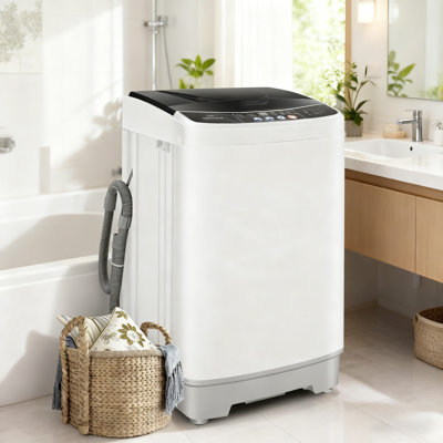 Homdox 2.1 cu. ft. High Efficiency Portable Automatic Washer with Drain Pump for Apartment, Home, Dorms, Rv