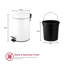 Crenshaw Metal Step On Kitchen Trash Can-740984250