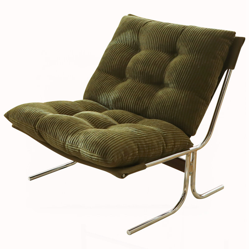 Chaises de salon avec pieds en métal, Vert