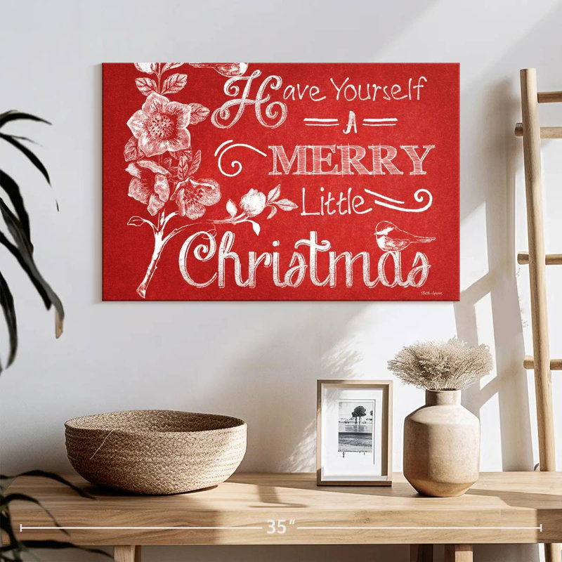 Tableau noir «Merry Christmas» - rouge, H 16 po x l 24 po