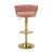 Upholstered Bar Stool Set Of 4, Velvet Swivel Barstools, Height Adjustable Counter Stools With Woven Backrest-1207284071