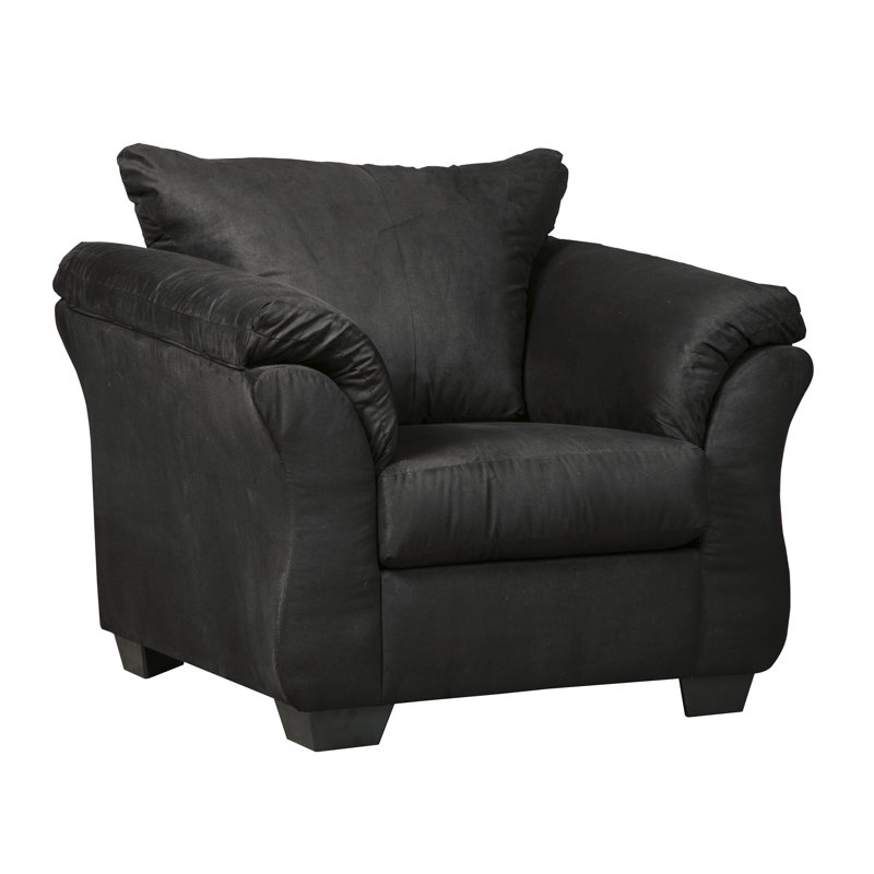 Darcy Upholstered Armchair, Black