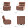 Myesha  32" Wide Upholstered Power  Recliner