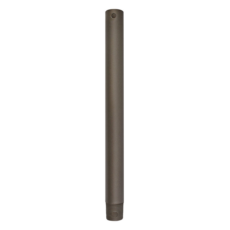 Ceiling Fan Down Rod, Metallic Matte, 12" H x 1" W x 1" D