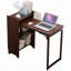 Bureau pliant en bambou avec rangement caché - Table d'ordinateur peu encombrante