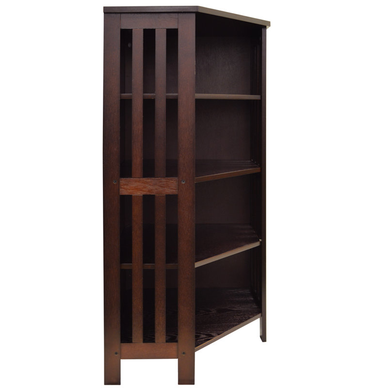 92cm H Media Shelves, Dark Brown