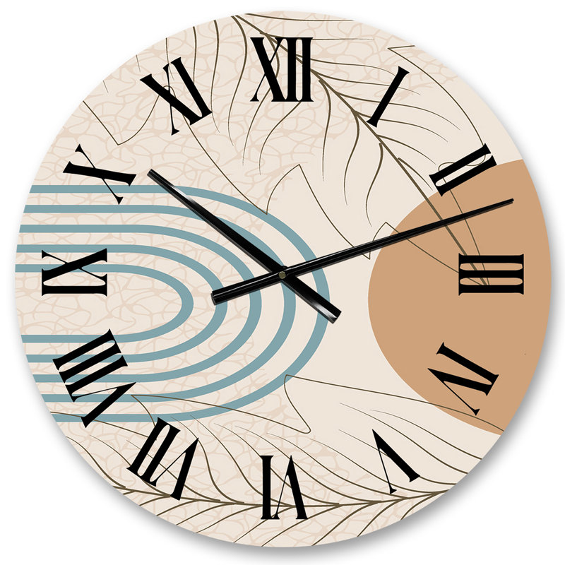 Horloge murale organique Mid Century, Petit