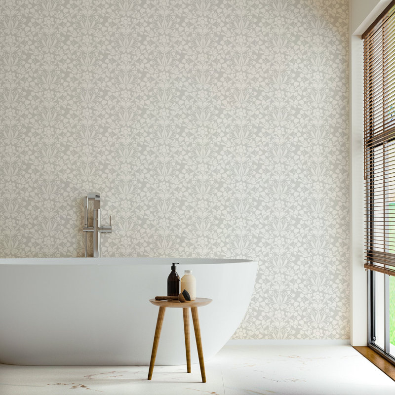 Nomad Snapdragon 10' L x 24" W Wallpaper Tile, Navy Blue, Premium Paper