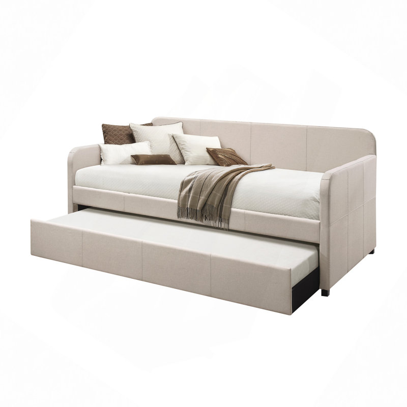 Jagger Fog Fabric Daybed W/Trundle
