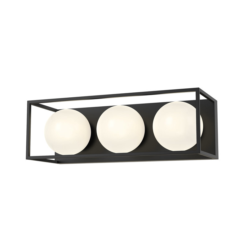 Barre de salle de bain Davida, 3, Noir mat
