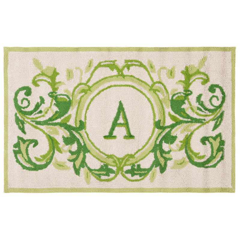 Paillasson Beldegg, L 30 po x L 48 po, A, Beige et vert