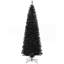 Arbre de Noël 8 pi, sapin de Noël artificiel non éclairé avec branches réalistes, sapin de Noël avec 1168 pointes, noir-1970773273