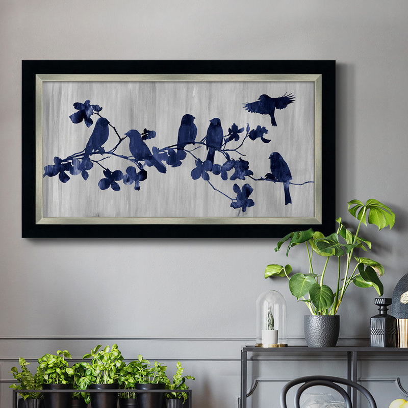 Indigo Hangout - Reproduction de photo sur toile, H 25 po x l 45 po x P 2,5 po