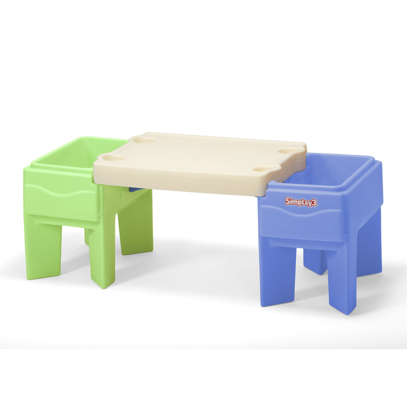 Kids 4 Piece Rectangular Play Or Activity Table