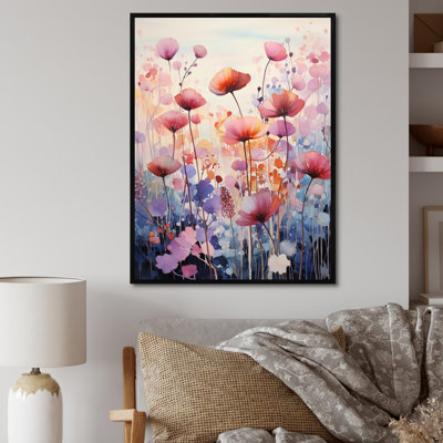 Humna «Mauve Botanical Whispers IV», reproduction sur toile