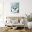 «Blue Blossom Elephant Bath» par Hostetter, impression sur toile encadrée-1298971918