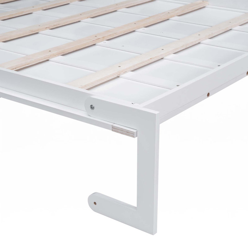 Soloma Queen Murphy Bed with Sofa Cushion, White