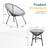 3-Piece Acapulco Wicker Patio Bistro Set With 2 Gray Chairs & Glass Table-1717769734