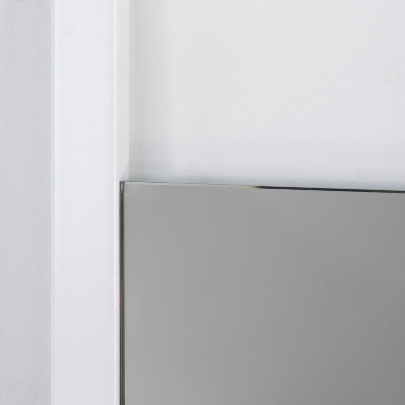 Howlett Metal Flat Wall Mirror, 40cm H x 30cm W