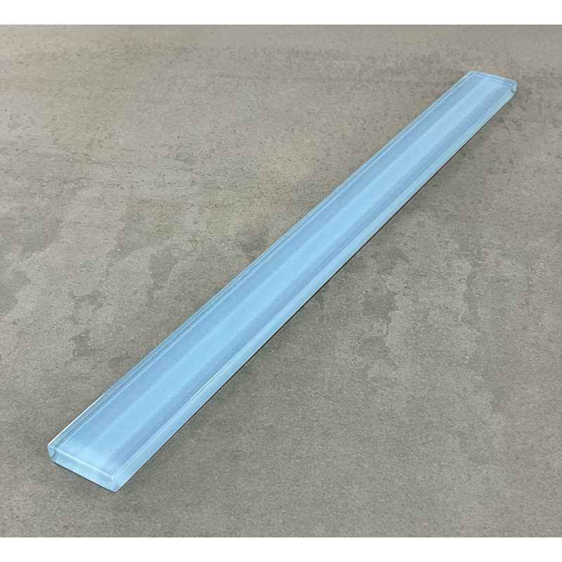 Carreau de verre 11,75 po x 1 po, Bleu ciel