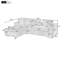 Canapé modulaire rembourré avec compartiment de rangement-868987421